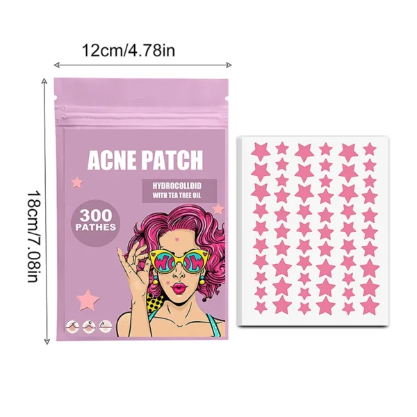 300/600/1200 PCS/SET Star Pimple Patch Acne Colorful Invisible Acne Removal Skin Care Stickers Concealer Face Spot Beauty - Image 6