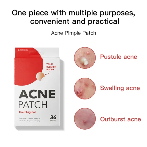 Hydrogel Acne Patch Invisible Closed Mouth Invisible Acne Face Invisible Waterproof and Breathable Skin Patch Skin Care Tools - Image 2